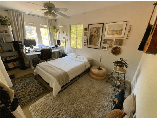 Bedroom after cleaning