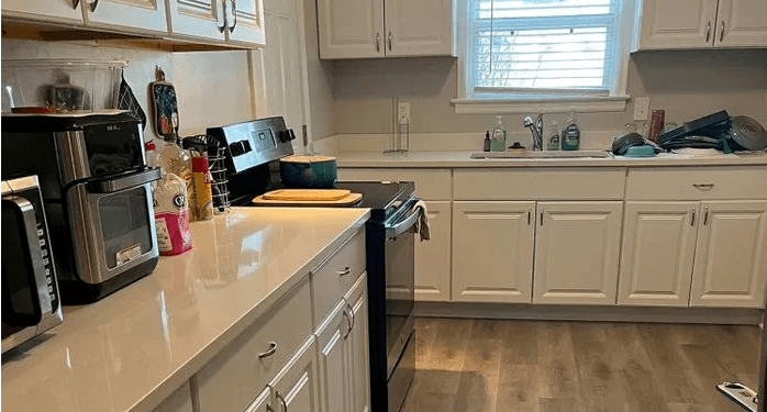 Kitchen after cleaning